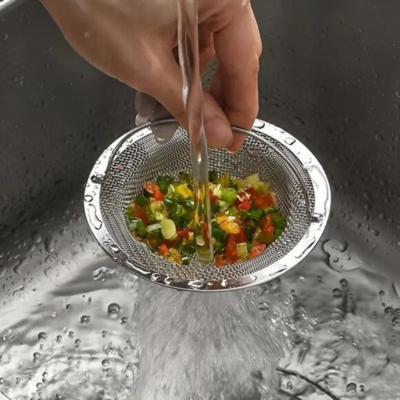 New 1pc Stainless Steel Kitchen Sink Strainer - Picture 3 of 5